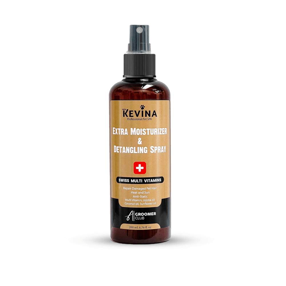 สเปรย์บำรุงขนสุนัขและแมว KEVINA EXTRA MOISTURIZER & DETANGLING SPRAY ขนาด 200 ML.